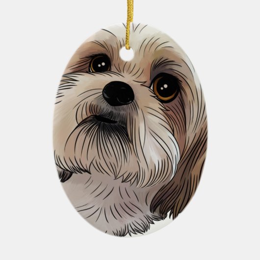 Malshi Mal-shi Keramisch Ornament (Voorkant)