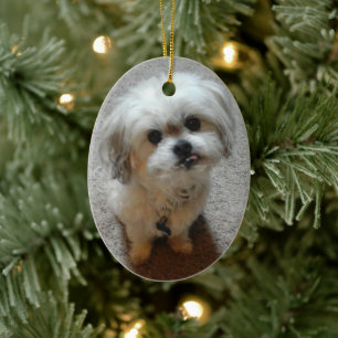 Malshi Ovale Kerstbal Keramisch Ornament