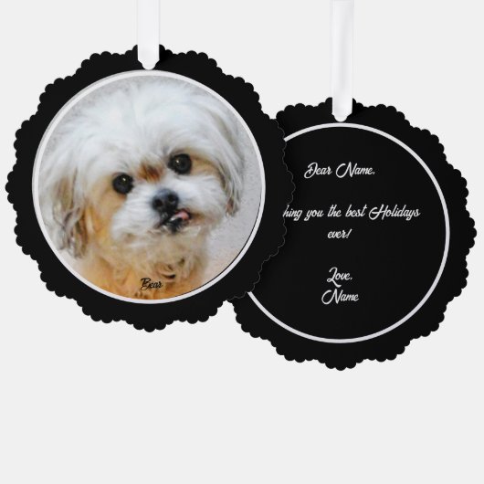 Malshi Paper Ornament Kaart (Voorkant / Achterkant)