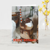 Malt au chocolat, Carte d'anniversaire, modifier l (Fleur jaune)