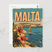 Malta  briefkaart (Voorkant / Achterkant)