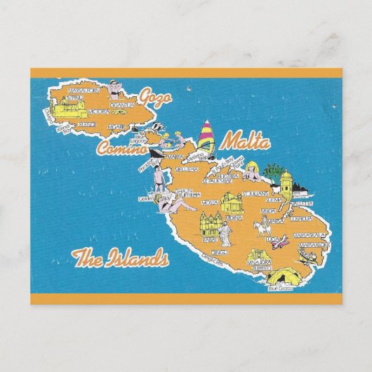 Malta Briefkaart (Voorkant)