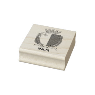 Malta Coat of Arms Rubber Stamp Rubberstempel