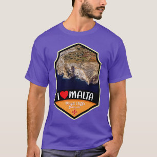 Malta Dingli Cliffs van Airliner T-shirt