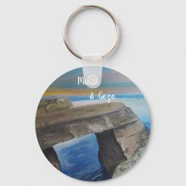 Malta en Gozo souvenir Button Sleutelhanger