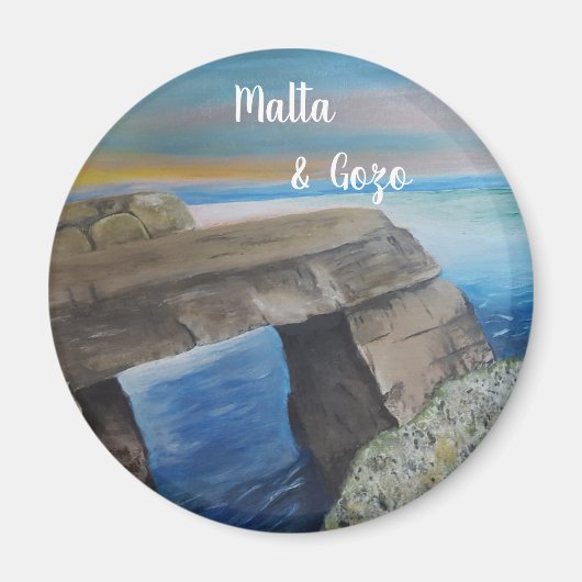 Malta en Gozo souvenir Magnet Magneet (Voorkant)