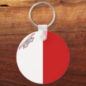 Malta Fisheye Flag Sleutelhanger (Voorkant)