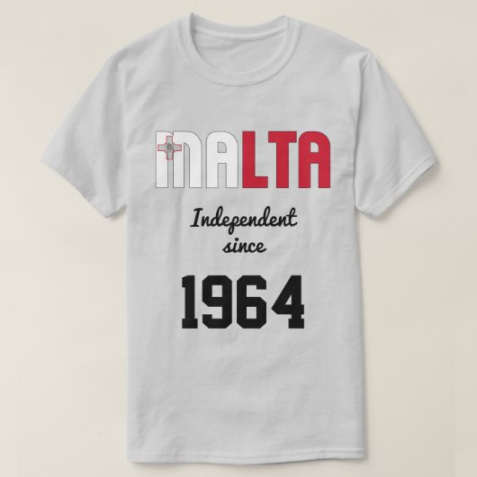 Malta Flag Independence Celebration T-shirt (Design voorkant)