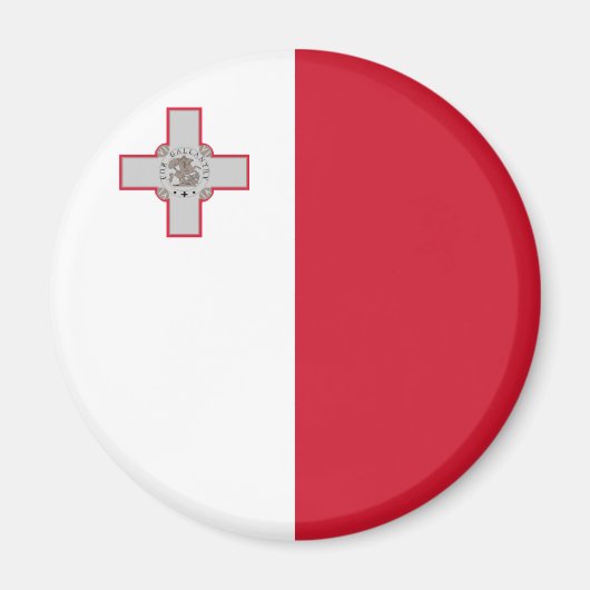 Malta Flag Magnet Magneet (Voorkant)