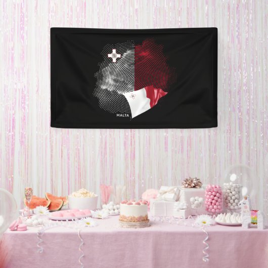 Malta flag spandoek (Feest)