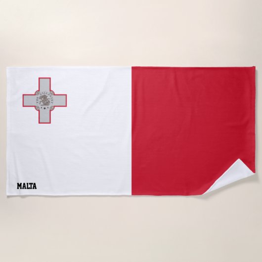 Malta Flag Splendid Patriotic Strandlaken (Voorkant)
