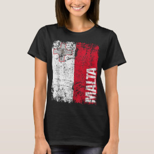 MALTA Flag  Verstoorde MALTA T-shirt