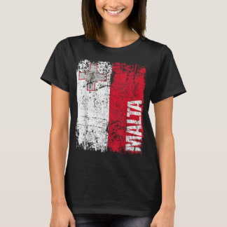 MALTA Flag  Verstoorde MALTA T-shirt