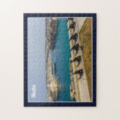 Malta Grand Harbour van Valletta Saluting Battery Legpuzzel (Verticaal)