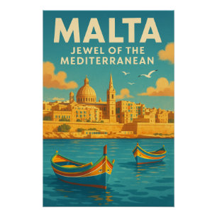 MALTA – JUWEEL VAN DE MIDDELLANDSE ZEE PERFECT POSTER