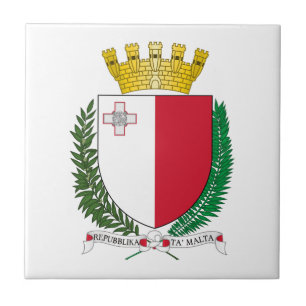 Malta land wapen wapenschild symbool embleem vlag tegeltje
