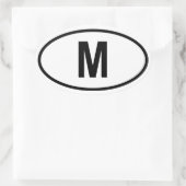 Malta M Ovale Sticker (Tas)