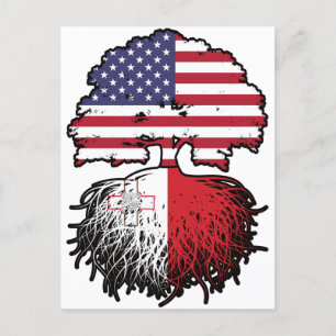 Malta Maltese American USA Briefkaart