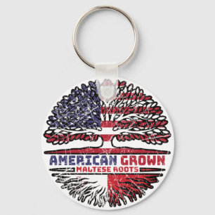 Malta Maltese US American USA United States Tree Sleutelhanger