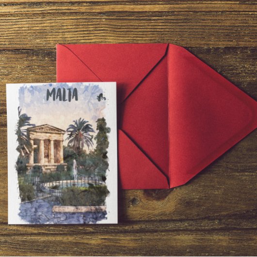 Malta Mediterraans Vintage Reizen Briefkaart