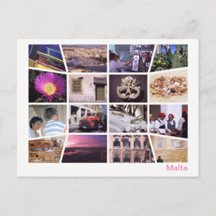 Malta met meerdere afbeeldingen briefkaart