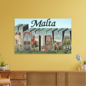 Malta, MontanaLarge Letter ScenesMalta, MT Canvas Afdruk (Insitu (Woonkamer))
