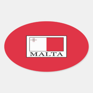 Malta Ovale Sticker