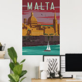 Malta Poster (Thuiskantoor)