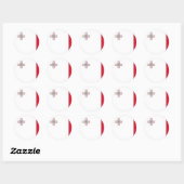 malta ronde sticker (Vel)