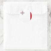 malta ronde sticker (Tas)