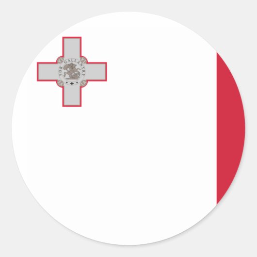 malta ronde sticker (Voorkant)