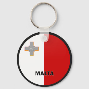 Malta Roundel-kwaliteitsvlag Sleutelhanger