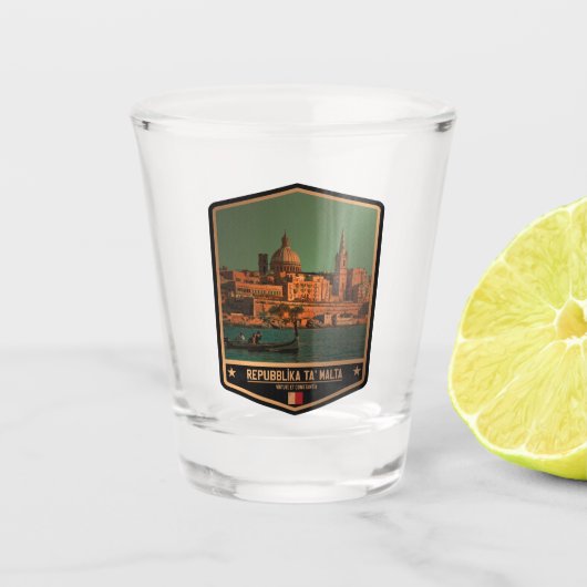Malta Shot Glas (Voorkant)