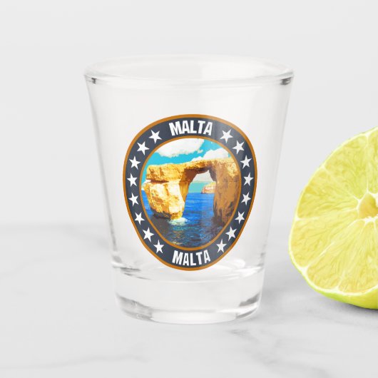 Malta Shot Glas (Voorkant)