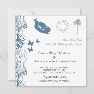 Malta slaat de datum in Malta Blue op Kaart