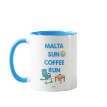 Malta Sun Coffee Run Mok | AMAR Prints