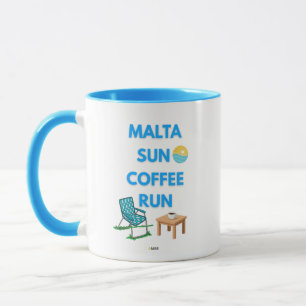 Malta Sun Coffee Run Mok AMAR Prints