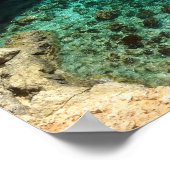 Malta Turkoois Water van de Blauwe Lagune Comino Poster (Hoek)