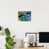 Malta Turkoois Water van de Blauwe Lagune Comino Poster (Thuiskantoor)