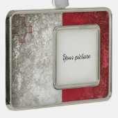 Malta Verzilverd Kader Ornament (Rechts)