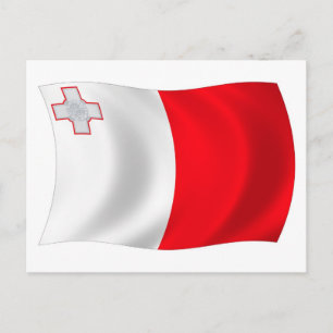 Malta Vlag Ansichtkaart Briefkaart