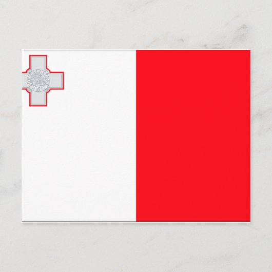 Malta vlag briefkaart (Voorkant)