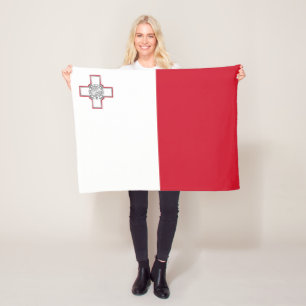 Malta Vlag Fleece Deken