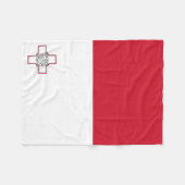 Malta-vlag Fleece Deken (Voorkant (Horizontaal))