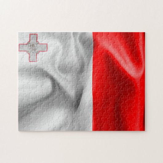 Malta-vlag Legpuzzel (Horizontaal)