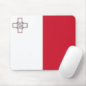 Malta-vlag Muismat (Met muis)