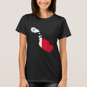 Malta vlag op Malta overzicht Malta T-shirt