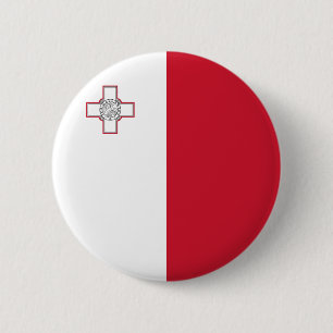 Malta Vlag Ronde Button 5,7 Cm
