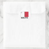 Malta-vlag Ronde Sticker (Tas)