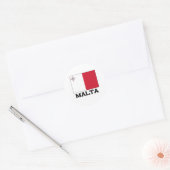 Malta-vlag Ronde Sticker (Envelop)
